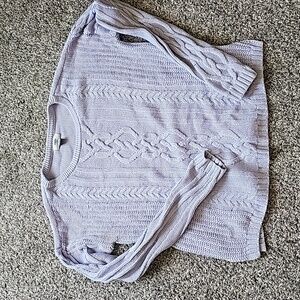 Old Navy large lilac cable knit sweater